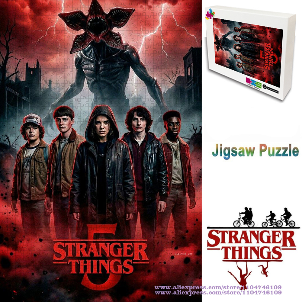 Woodworking For Beginners - Stranger Things Puzzle Jigsaw 108/200/300/500/1000/1500Pcs Movie