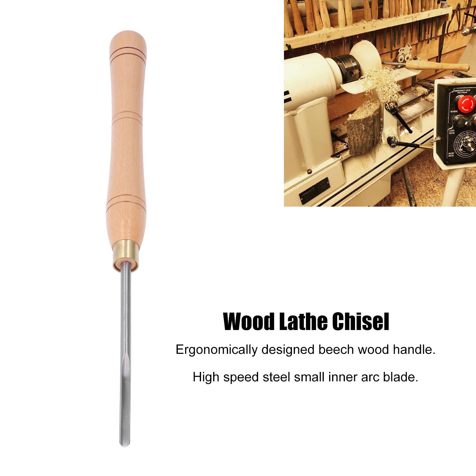 Woodworking For Beginners - Chisel Turning Tool Wood Lathe Chisel