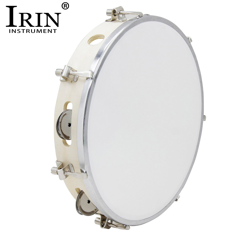 Woodworking For Beginners - IRIN 10 Inch Tambourine Adjustable Wooden