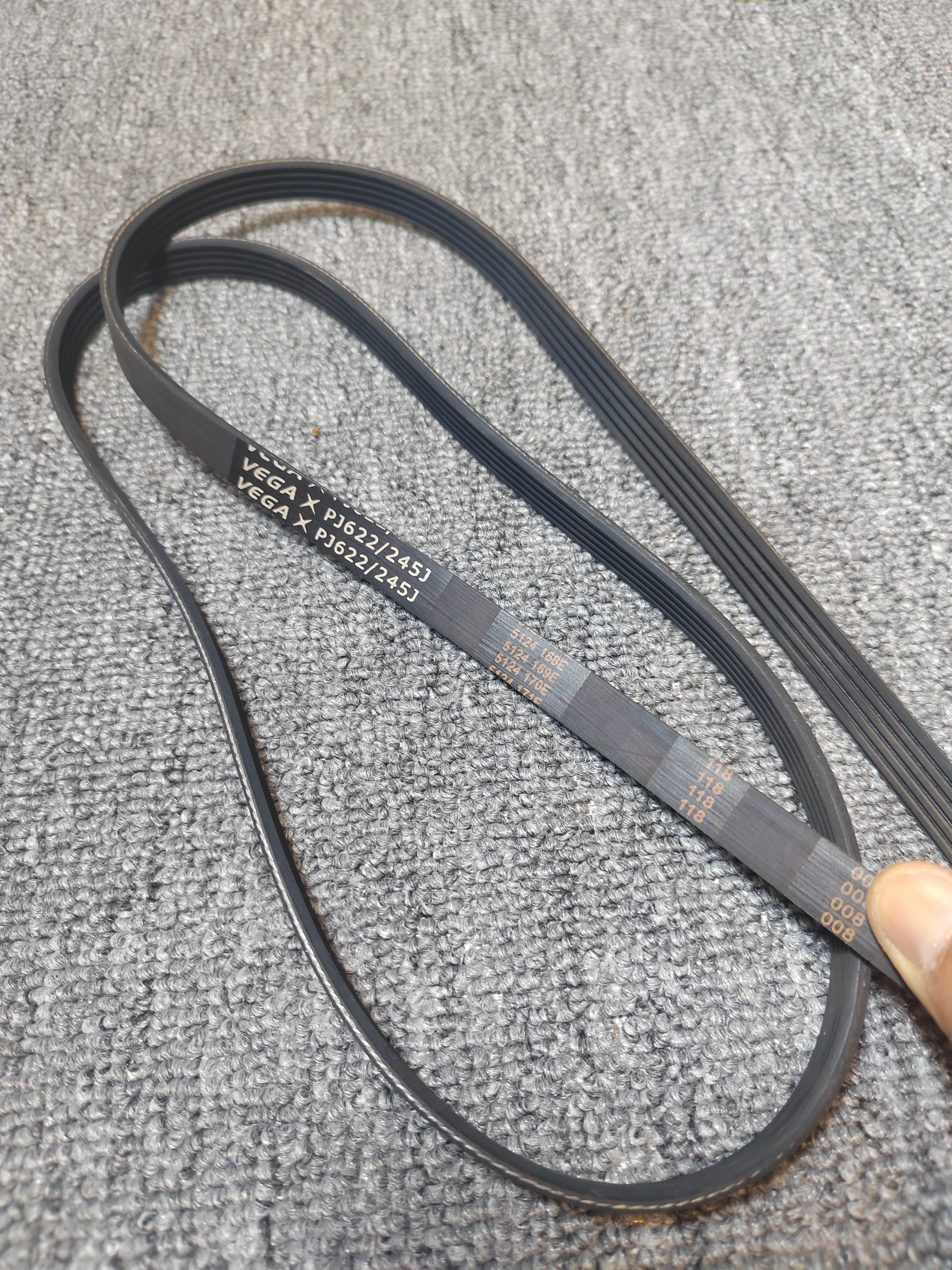 Woodworking Ai - 2PCS Rubber multi-wedge belt PJ622/245J woodworking