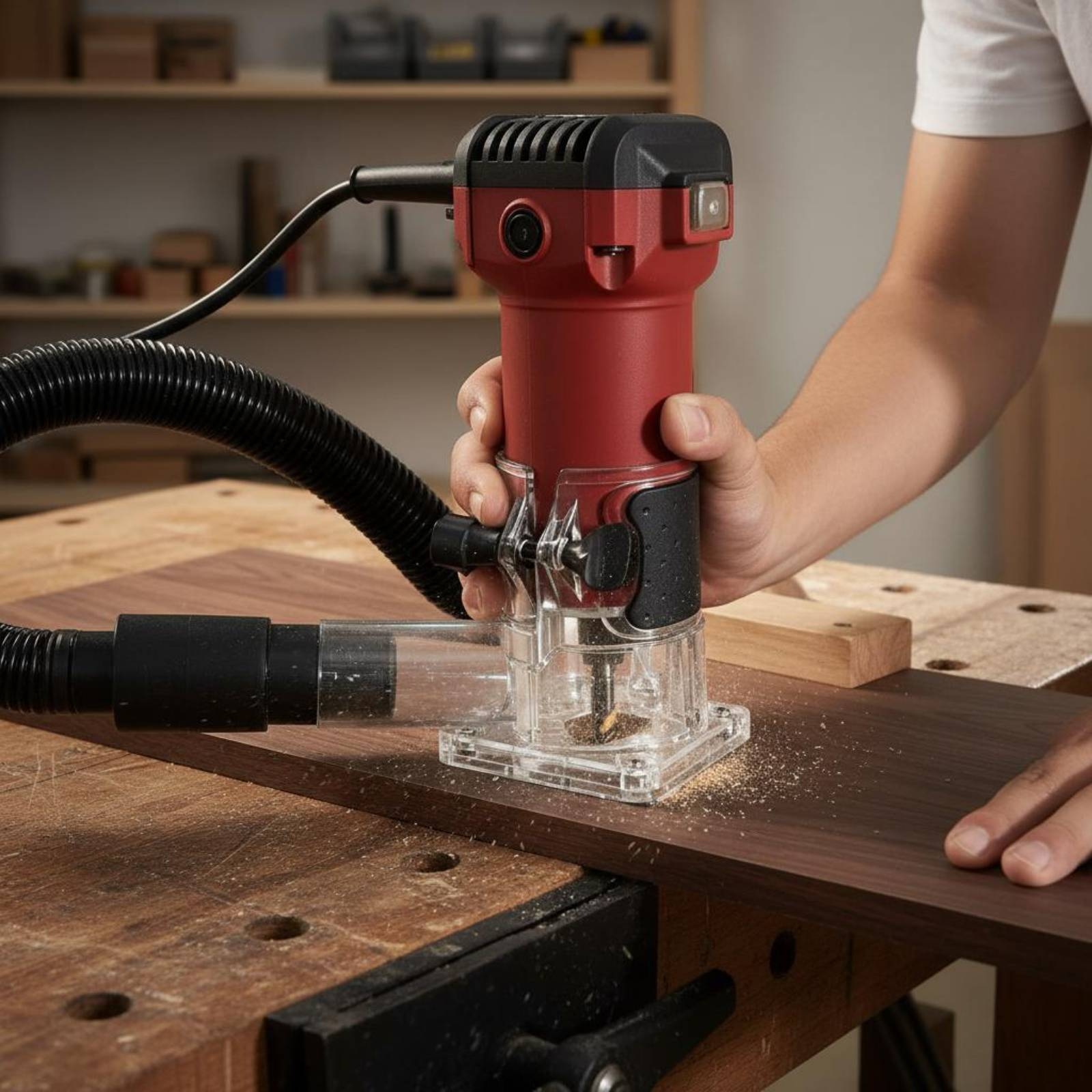Transparent Router Dust Hood T - Woodworking And Carpentry のレビューと価格