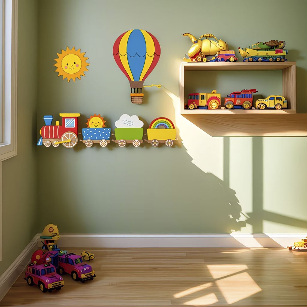 6Pcs Wooden Kids Wall Decor Se - Woodworking For Beginners のレビューと価格