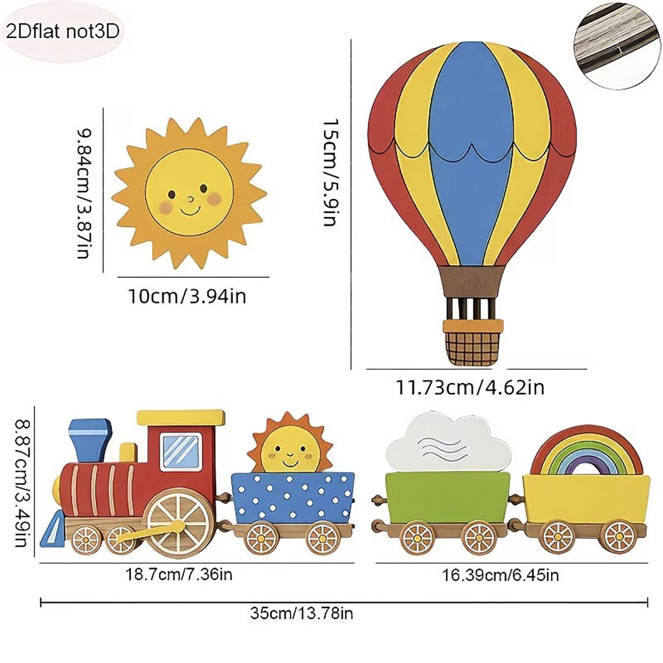 6Pcs Wooden Kids Wall Decor Se - Woodworking For Beginners のレビューと価格