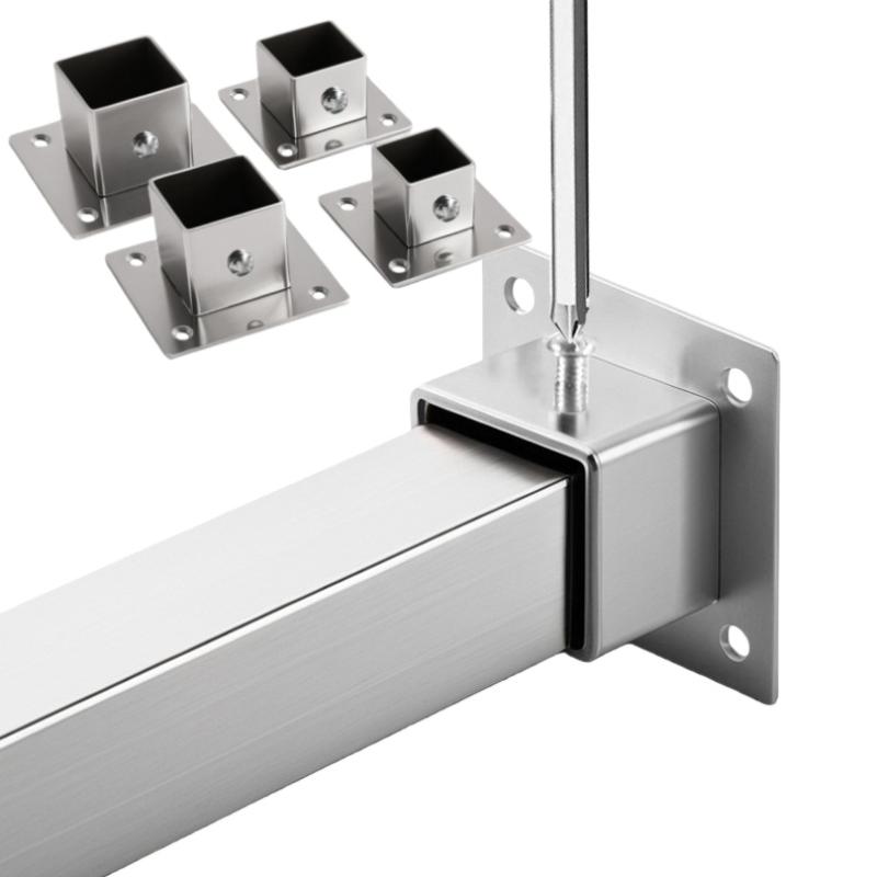 New! 1/2 Sets Flange Base Stai - Woodworking Joints のレビューと価格