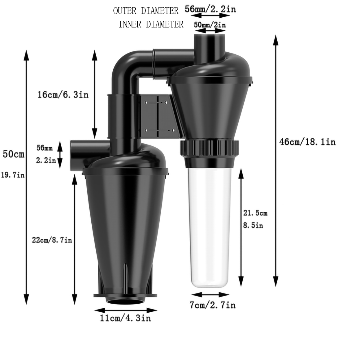 Double Filtration - Cyclone Du - Woodworking Dust Collector のレビューと価格