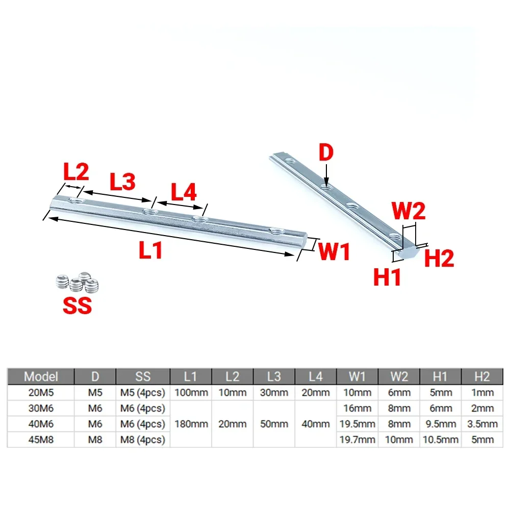 4Pcs V-Slot T-Slot Joiner 180  - Woodworking Joints のレビューと価格