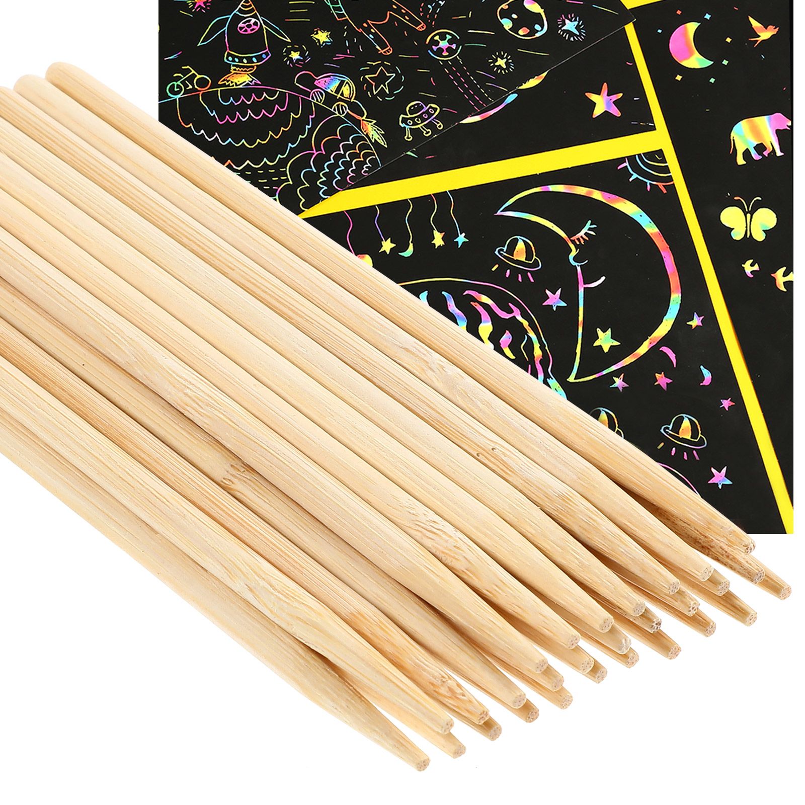 30pcs Scratch Bamboo Pens Wax  - Woodworking For Beginners のレビューと価格