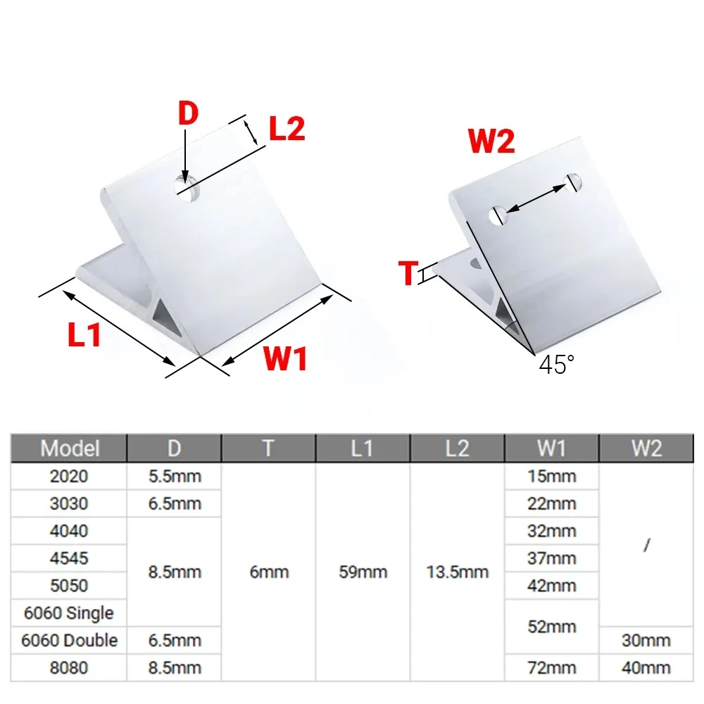 4Pcs 45 Degree Angle Corner Br - Woodworking Joints のレビューと価格