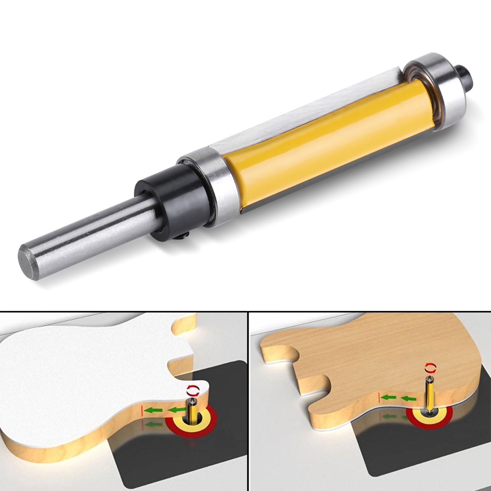 Flush Trim Router Bit with Top - Router Bits For Woodworking のレビューと価格