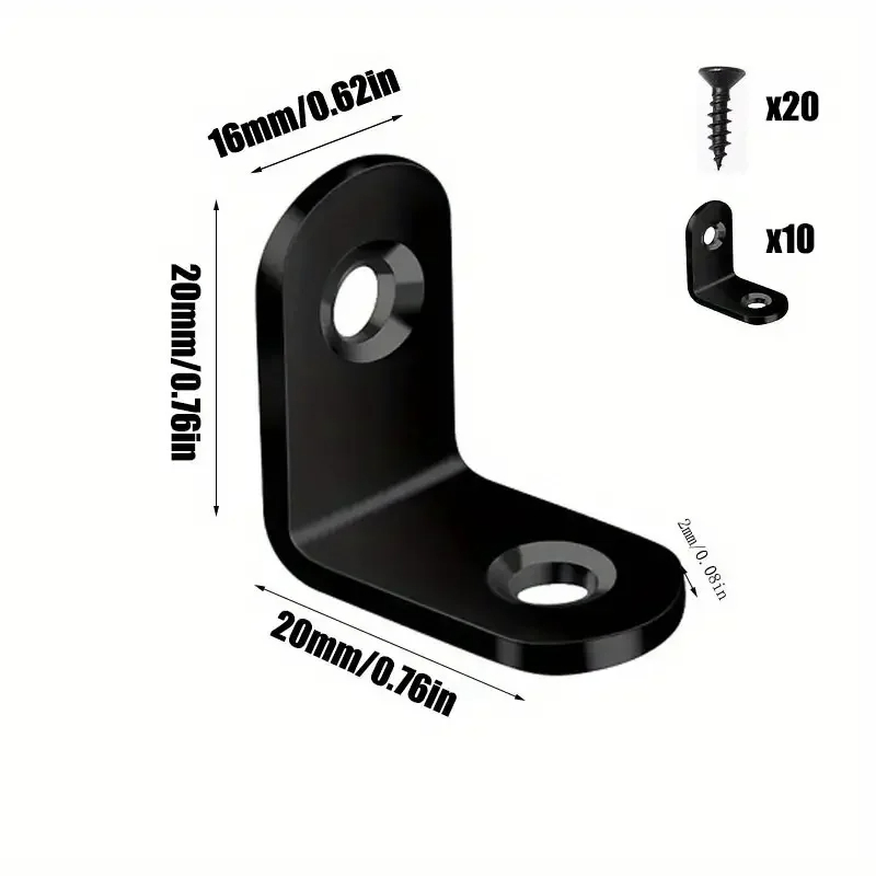 10/20pcs L Bracket Corner Brac - Woodworking Joints のレビューと価格