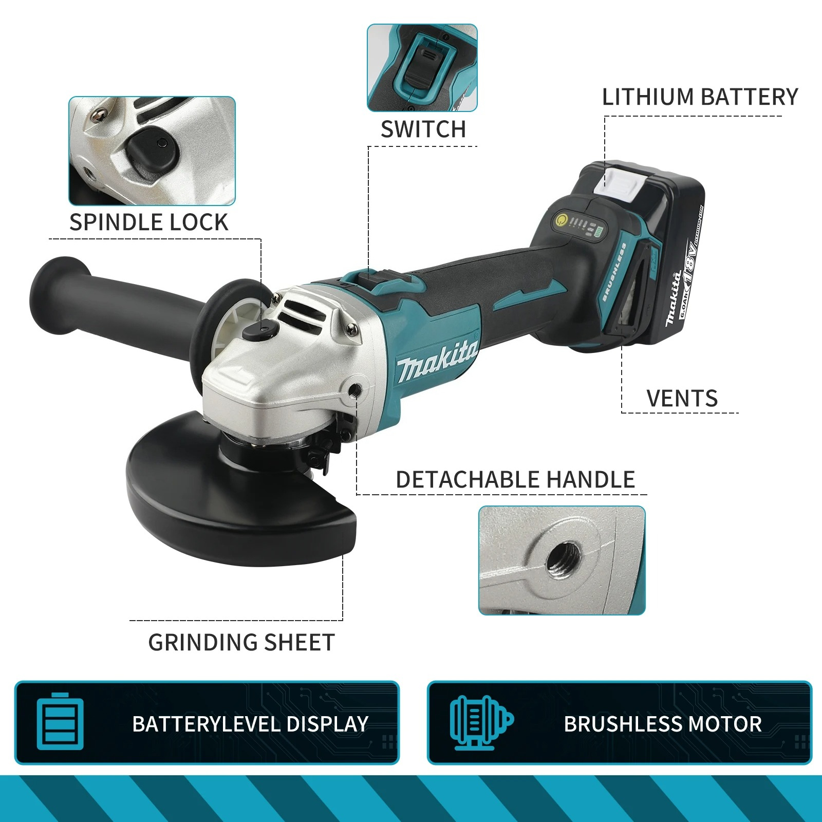 Makita Brushless DGA404 100MM  - Woodworking Ai のレビューと価格